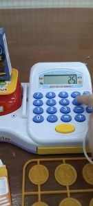 Cash register mainan kasir anak-anak edu toys kalkulator baterai