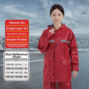 Reflective Waterproof Raincoat Separate Set