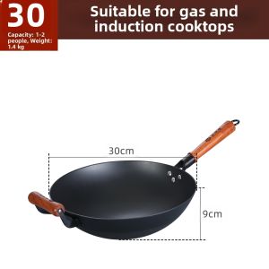 TIEHUIHUANG | Non-stick Uncoated Cast Iron Wok