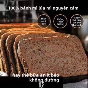 Bánh Mì Lát Cắt Từ Hạt Chia Đen và Lúa Mì Toàn Phần