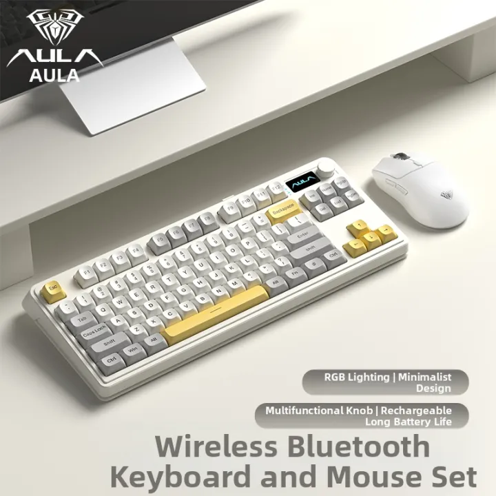 AULA | Wireless Bluetooth Mechanical Feel Keyboard | Lazada PH