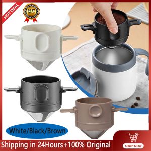 1ชิ้นแบบพกพาพับกาแฟกรองสแตนเลส พร้อมสต็อก + 100% ต้นฉบับ สะอาดง่าย ใช้ให้ดีกาแฟ Dripper