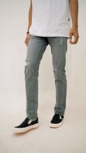 Otsky X Cavier Celana Jeans Pria Washing Santiago Slim fit
