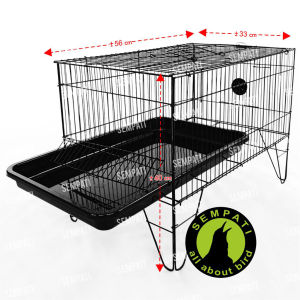 SEMPATI Bak Keramba Mandi Burung Premium Super Tebal Emboss Brand Sempati Bak Mandi Sangkar Wadah Tempat Mandi Burung Kotak Kandang Kuliaran Umbaran Murai Batu Kacer Kenari Lovebird Hamster Sugar Glider
