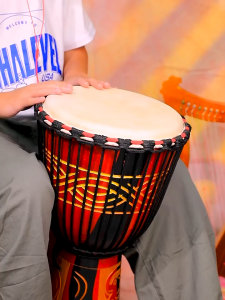 กลองแอฟริกันสำหรับเด็ก กลองมือ 8/10/12 นิ้ว หนังแพะ กลองทอมบา กลองสำหรับเด็กเล็ก กลองโรงเรียนอนุบาล เครื่องดนตรี Percussion