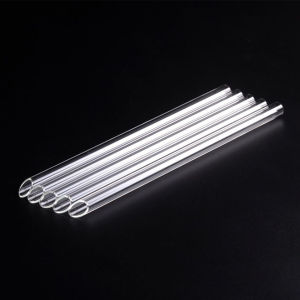 Suomi Clear Glass Straw Resistant Transparent Glass Straw 20cm Length