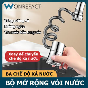 Vòi chậu mở rộng có thể xoay bền và chống gỉ với ba chế độ dòng nước. Nó phù hợp để cài đặt phổ quát trong bồn rửa nhà bếp và phòng tắm.