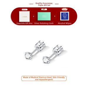 Lnieer | Ear Care Titanium Alloy Stud Earrings