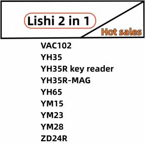 Lishi Tools VAC102 YM15 YH65 YM23 YM28 YH35 YH35R-MAG YH35R Key Reader ZD24R 2 In1 Tool