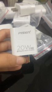 sạc nhanh Pisen 20W 2 cổng Type C và USB sạc nhanh An Toàn Siêu Bền CHính hãng BH 12 tháng