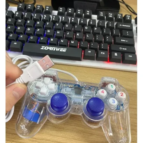 💥Nâng Cấp Led + Rung💥 Tay cầm chơi game PC Cổng USB Có Đèn Led + Rung ...