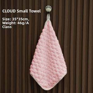 Antibacterial Hanging Towel Small Square Kitchen Towel Absorbent Baby Handkerchief Non-shedding Towel for Bathroom And Kitchen