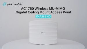 TP-LINK Tplink EAP265 AC1750 Ceiling Mount Dual Band 2.4GHz 5GHz Wifi Access Point 500 Device POE 48V 0.5A EAP265 HD