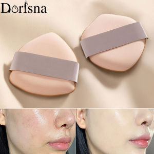 Dorisna 2Pcs Triangle Foundation Makeup Sponge Super Soft Cushions Puff Double-sided Use Non-absorbent Makeup Applicators