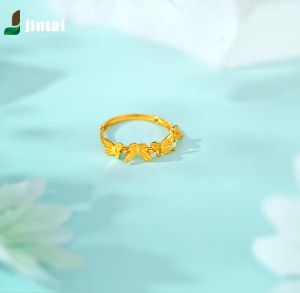 Meet beauty แบรนด์ใหม่ แหวนชุบทอง24K สามารถปรับได้ แหวนชุบทองลายผีเสื้อ แบบน่ารัก มีคุณภาพสูง สไตล์เกาหลี เครื่องประดับบนมือ มีกล่องบรรจุ