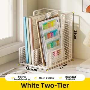 Desktop Document Book and Archive Storage Shelf Metal Multi-layer