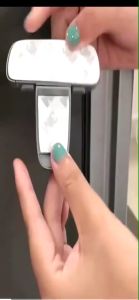 Child Fridge Door Lock Toddler Freezer Lock Refrigerator Catch Child Lock Cabinet Home Kids Protector Baby Safety/Grey