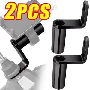 2PCS Motorcycle Mirror Extender Riser Aluminum Rearview Side Mirror Mount Adapter Bracket For E-Bike Scooter Accessories