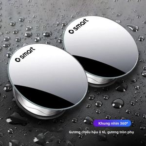 360 °   Gương Chiếu Hậu Ô Tô Lồi Hỗ Trợ Thông Minh EQ ForTwo ForFour 453 451 452 454 Roadster Jeremy ForSpeed ​​Gương Kính Màu Bạc