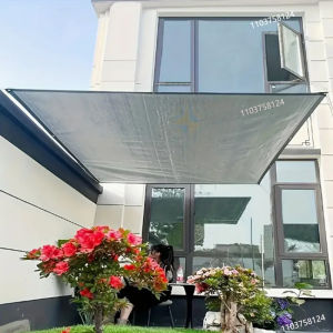 โพลีเอทิลีนความหนาแน่นสูงที่ปรับได้สี UV สําหรับบังแดดสวนเรือนกระจกลานทางเดินกันสาดโรงรถ