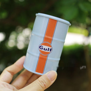 Gulf Oil Racing Car Micro Model Hộp Sắt Cảnh Quan Cảnh Quan Máy Tính Để Bàn Trang Trí Bình Chứa Kim Loại Trang Trí Sân Vườn Nhà Cửa Dành Cho Người Sưu Tầm