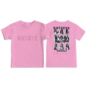 Bandai | KATSEYE Trendy Girls Printed Childrens Round-neck Short-sleeved T-shirt for Summer Loose and Comfortable Casual Wear