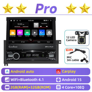 Car Stereo Android for Chrysler New Yorker 1984-1996 1Din 7" Telescopic Screen CarPlay GPS Multimedia Autoradio Radio