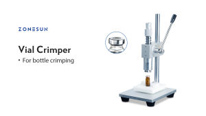 ZONESUN Capping Machine Manual Bottle Crimper Cap Pressing Tool Glass Vial Crimping Equipment ZS-TVC2