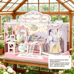 Xiong Cheng | DIY Assemble Wooden Model Book House Gift