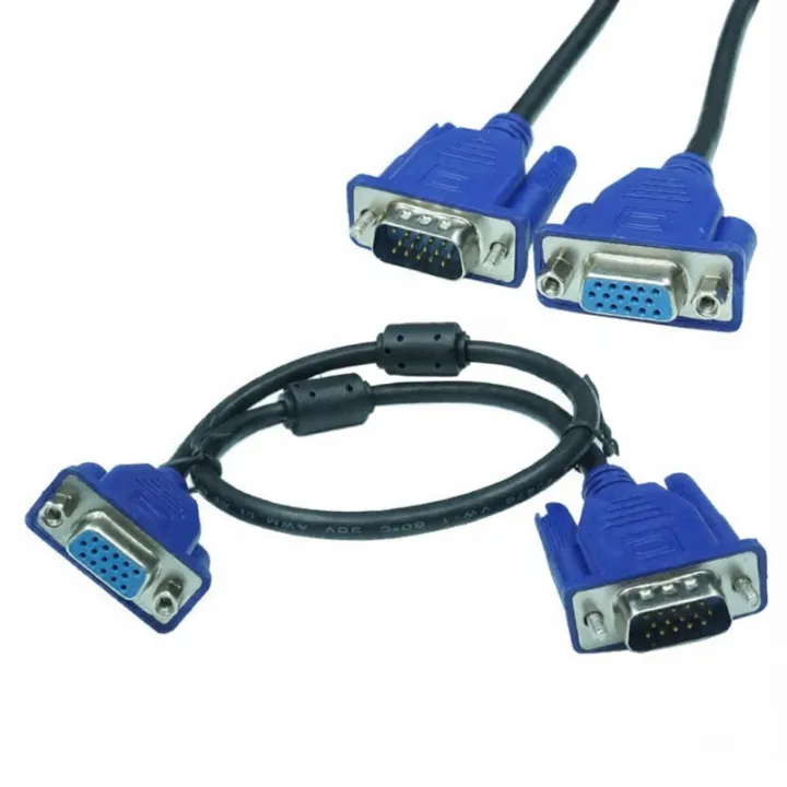VGA Extension Cable Nipple Line Desktop Computer Monitor Connection ...