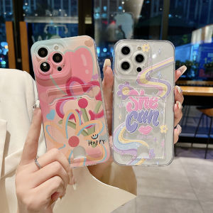 Phone Casing for Samsung A17 5g A07 4g A07 LTE Beautiful Flower Pattern with Card Pocket Design Silicone Soft Case for Galaxy A17 5g A07 4g A07LTE New 2025 Casing Cover