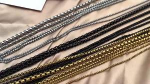 Men Ropes Long Stainless Steel Minimalist Twist Chain Necklace Available in Gold Color Silver Color 2 TO 5mm