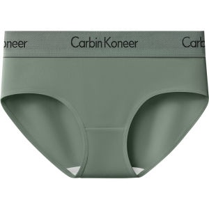 CarbinKoneer | CarbinKoneer Ladies Cotton Underwear Breathable Sporty Mid-Waist Triangle Shorts Anti-Bacterial Comfortable Womens Panties