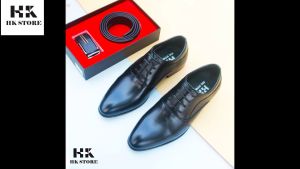 Giày tây nam đế phíp - da bò cao cấp siêu sang - hàng chính hãng HK.STORE - đẳng cấp sang trọng - bảo hành 12 tháng (gt08)