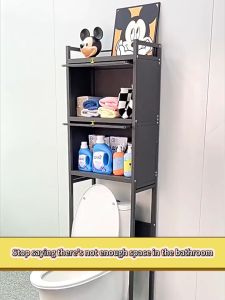 ชั้นวางของในห้องน้ำ ชั้นวางเครื่องซักผ้า 2/3ชั้น สแตนเลส ป้องกันฝุ่น ชั้นวางของในห้องน้ำ แบบมีลิ้นชัก ใช้เก็บของต่างๆ