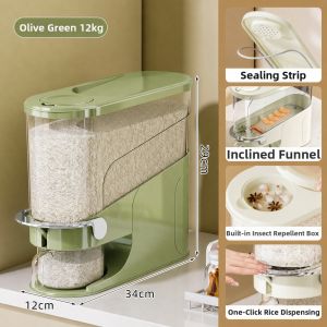 ASCOR | Airtight Moth-Proof Dampness-Resistant Press-Friendly Food-Grade Rice Container