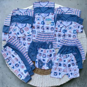 18 Pc Baju Baby Newborn Setelan Baju Bayi Bahan Katun Usi 0-3 Bulan