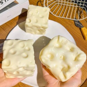 Taba Squishy Cheese Cube Foldable Anti-hugging Pad Non-hugging Pad Sensory Toys for Children and Adults Relaxing Gifts. Toys