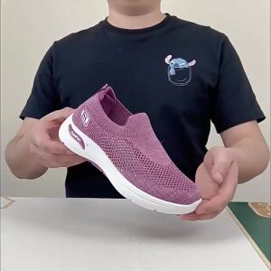 (with free gift)Women Mesh Breathable Shoes Weave Sports Running Shoes Light Luxury Sneakers Woman Casual Shoes Outdoor Walking Shoes Thick Bottom Athletic