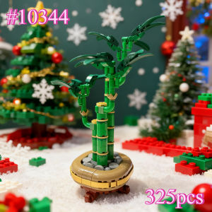 Plant Bamboo Decoration 10344 Building Blocks Sets Compatible with Legoed Particles Suitable for Christmas Gifts 325pcs