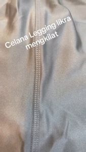 Legging Likra mengkilat. legging sport wanita . dalaman muslimah. celana olahraga . yoga.gym Bahan Glosy