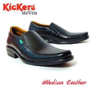 SEPATU KULIT FORMAL KICKERS STEVEN DINAS KANTOR PRIA READY BIG SIZE UKURAN BESAR 44 45 46 47 FREE KAOS KAKI