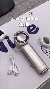 Quạt Làm Lạnh Cầm Tay Tích Điện Cicilife 4-In-1 Cooling Handheld Fan Pro 2E5 ( Màu Nâu Dusty )