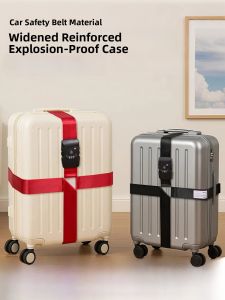 Fixing Buckle Bundle Suitcase Explosion-Proof with Customs Password Lock Luggage Strap Cross Packing Belt Consignment Reinforcing Band