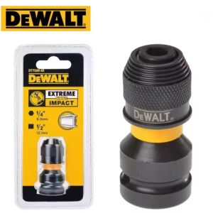 DeWalt | DEWALT DT7508-QZ Impact Wrench Adapter 1/4" Hex to 1/2" Square Drive Ratchet Spanner Set Tool Accessory Drive Converter