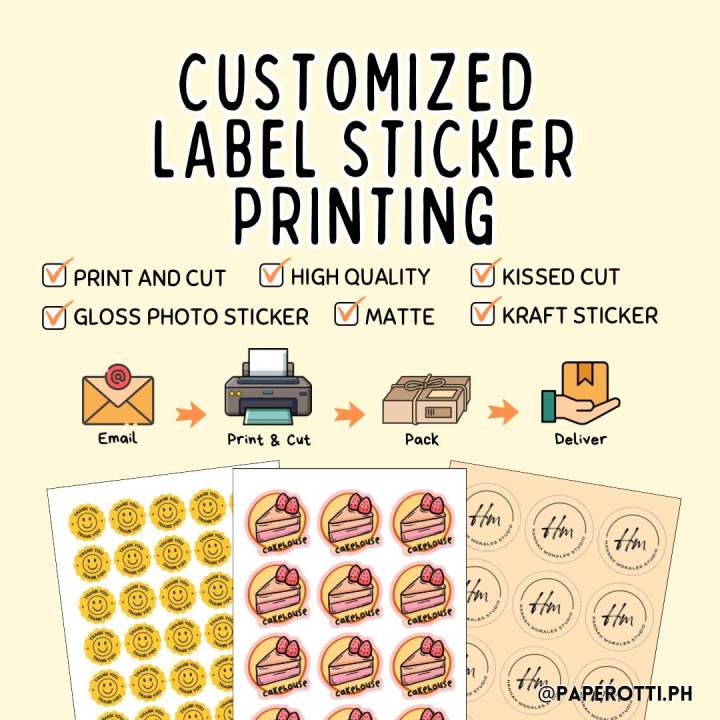 Sticker Print Form Customized Sticker Sheet Printing | Printing Service | Waterproof Vinyl ...