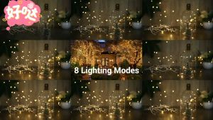 MYL-9 ลวดทองแดงไฟ LED พลังงานแสงอาทิตย์ ไฟบรรยากาศ RGB ไฟตกแต่งกลางแจ้ง ชาร์จพลังงานแสงอาทิตย์ กันน้ำ เทศกาล สวน ห้างสรรพสินค้า ไฟตกแต่งงานแต่งงาน