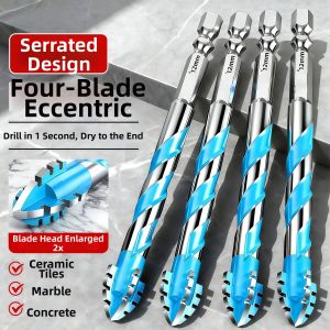 Hard Material Dry Drilling Specialized Eccentric Sawtooth Drill Bit 12mm