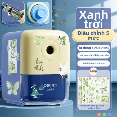 deli | Dao Sắc Bút Chì Tay Quay Tự Đưa Dùng Cho Trường Học