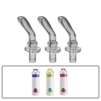 Cille Star Bear Childrens Thermal Cup Straw Head Water Bottle Straw Cup Replacement Nipple Water Cup Accessories Silicone Material